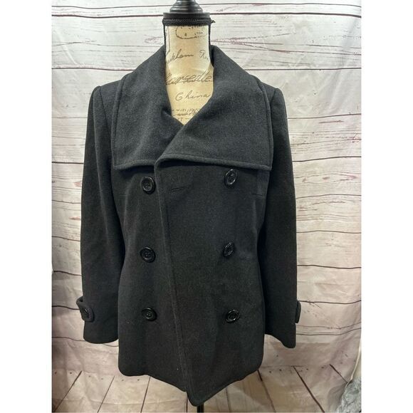 Anne Klein‎ size 12 dark gray pea coat - Picture 1 of 4